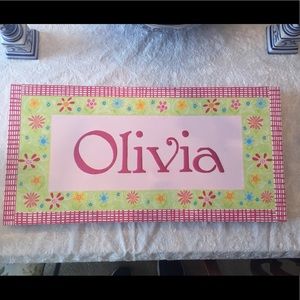 Olivia Canvas Sign